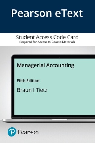 Cover of Managerial Accounting