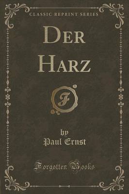 Book cover for Der Harz (Classic Reprint)