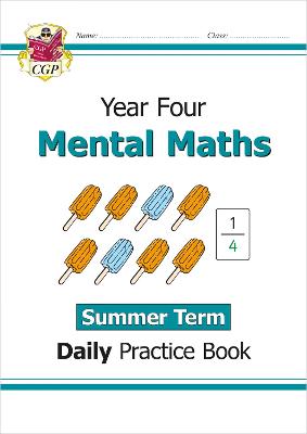 Book cover for New KS2 Mental Maths Daily Practice Book: Year 4 - Summer Term