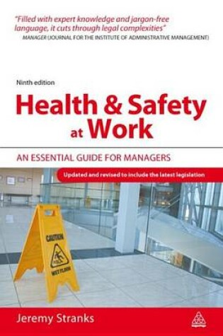 Cover of Health and Safety at Work: An Essential Guide for Managers