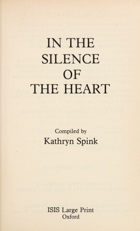 Book cover for In the Silence of the Heart