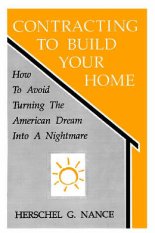 Cover of Contracting to Build Your Home