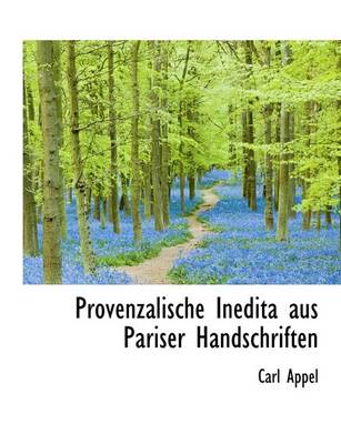 Book cover for Provenzalische Inedita Aus Pariser Handschriften