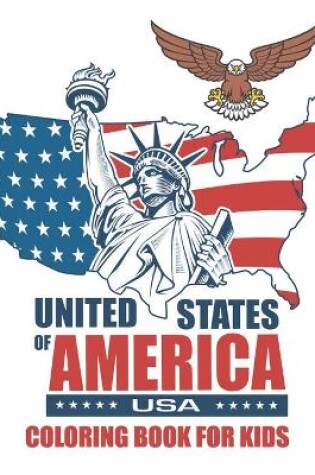 Cover of United state of america usa coloring book for kids