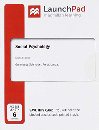 Book cover for LaunchPad for Greenberg's Social Psychology (Six Months Access)