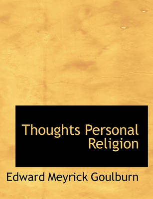 Book cover for Thoughts Personal Religion
