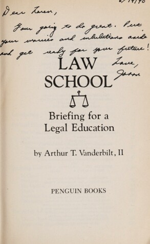 Book cover for Law School