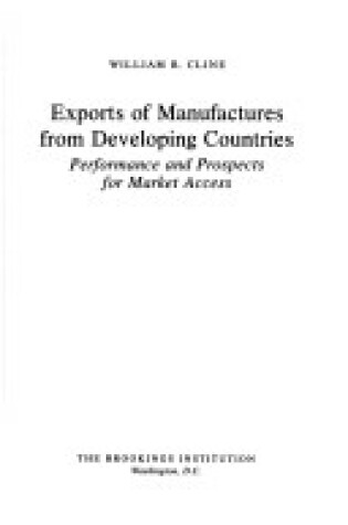 Cover of Exports of Manufactures from Developing Countries