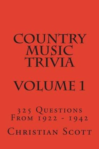 Cover of Country Music Trivia - Volume 1