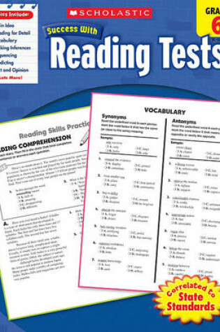 Cover of Scholastic Success with Reading Tests: Grade 6