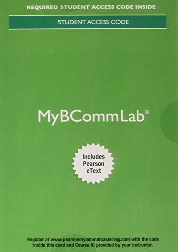 Book cover for Mylab Business Communication with Pearson Etext -- Access Card -- For Business Communication Today