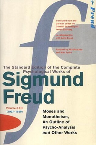 Cover of The Complete Psychological Works of Sigmund Freud Vol.23