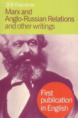 Cover of Marx and Anglo-Russian Relations and Other Writings