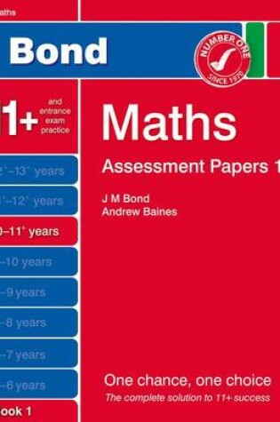 Cover of Bond Assessment Papers Maths 10-11+ Yrs Book 1