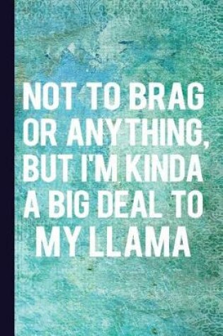 Cover of Not to Brad or Anything But I'm Kinda a Big Deal to My Llama