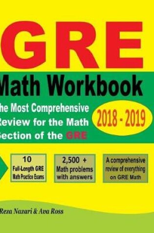 Cover of GRE Math Workbook 2018 - 2019