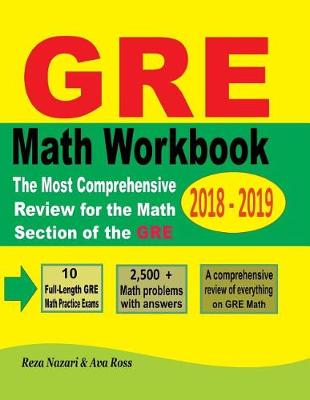 Book cover for GRE Math Workbook 2018 - 2019