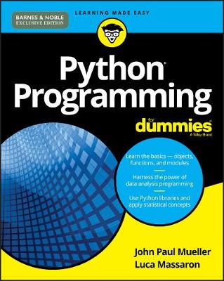 Book cover for Python Programming For Dummies (B&N Exclusive)