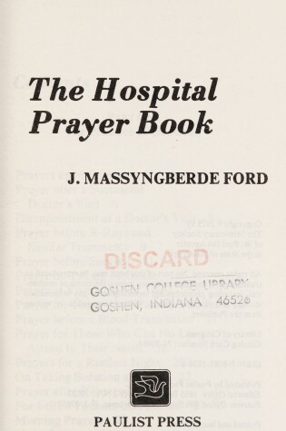 Cover of The Hospital Prayer Book