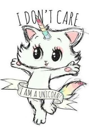 Cover of Funny Kitten Unicorn Notebook