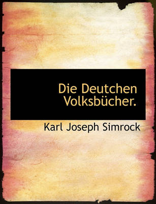 Book cover for Die Deutchen Volksbucher.