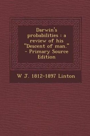 Cover of Darwin's Probabilities