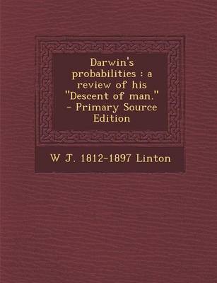 Book cover for Darwin's Probabilities