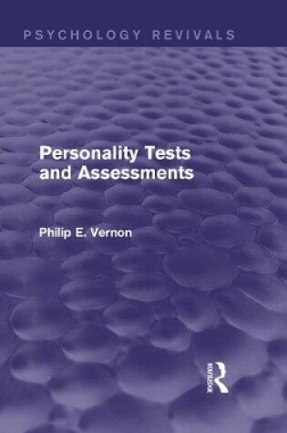 Cover of Personality Tests and Assessments (Psychology Revivals)