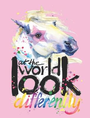 Book cover for Unicorn Composition Notebook for Back to School for Girls Creative Inspiration Quote for Elementary Students Wide Ruled Journal