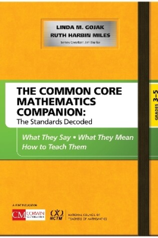 Cover of The Common Core Mathematics Companion: The Standards Decoded, Grades 3-5