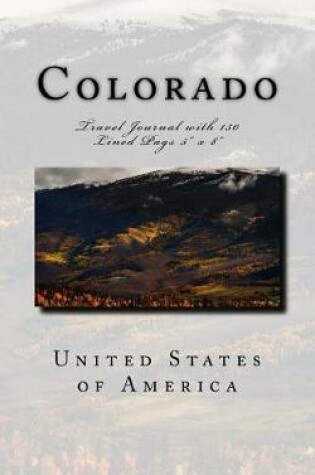 Cover of Colorado United States of America Travel Journal