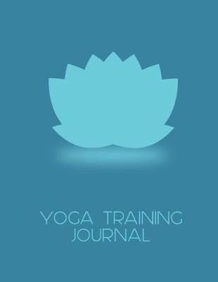 Book cover for Blue Lotus Flower Yoga Training Journal for Trainee Teachers