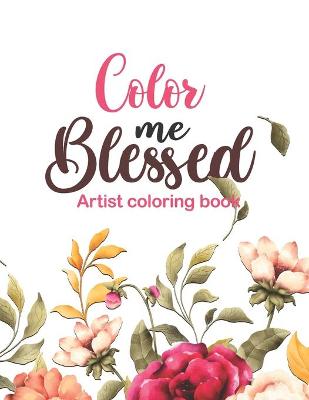 Book cover for Color Me Blessed - artist coloring book