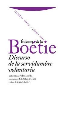 Book cover for Discurso de la Servidumbre Voluntaria