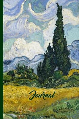 Book cover for Vincent Van Gogh Wheat Field with Cypresses Journal