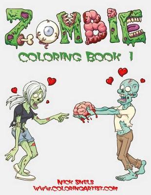 Book cover for Zombie Coloring, Book 1