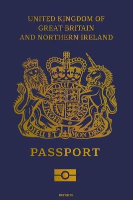 Book cover for United Kingdom of Great Britain and Northern Ireland Passport Notebook