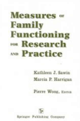 Cover of Measuring Family Functioning for Research