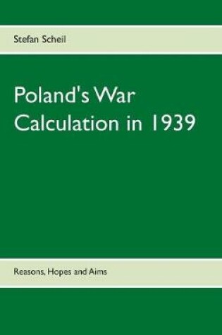 Cover of Poland's War Calculation in 1939