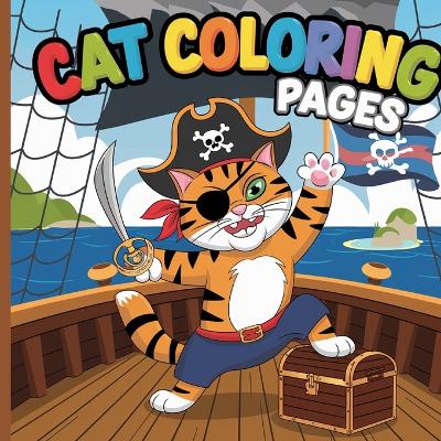 Book cover for Cat Coloring Book for Kids