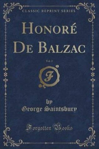 Cover of Honoré de Balzac, Vol. 2 (Classic Reprint)