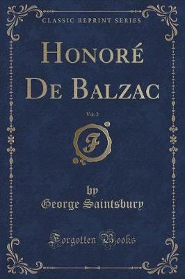 Book cover for Honoré de Balzac, Vol. 2 (Classic Reprint)