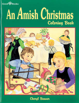 Book cover for Amish Christmas Coloring Book