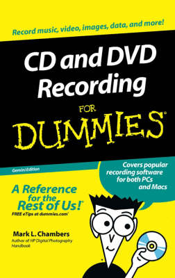 Book cover for CD and DVD Recording for Dummies, Gemini Edition (Custom Book)