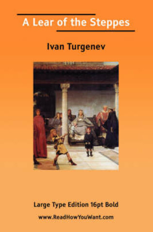 Cover of A Lear of the Steppes (Large Print)