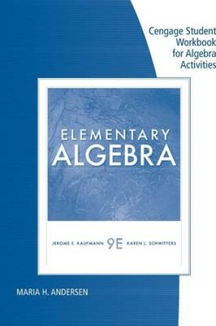 Cover of Student Workbook for Kaufmann/Schwitters' Elementary Algebra, 9th