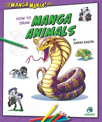 Book cover for How to Draw Manga Animals