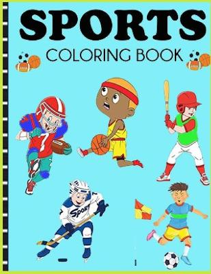 Book cover for Sports coloring book