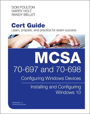Book cover for MCSA 70-697 and 70-698 Cert Guide