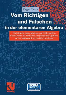 Cover of Vom Richtigen Und Falschen in Der Elementaren Algebra